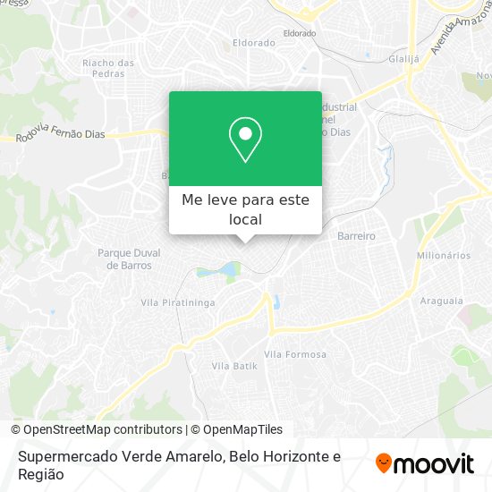 Supermercado Verde Amarelo mapa