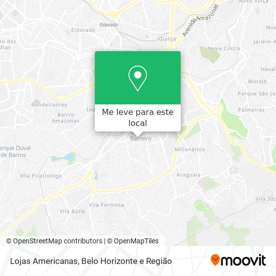 Lojas Americanas mapa
