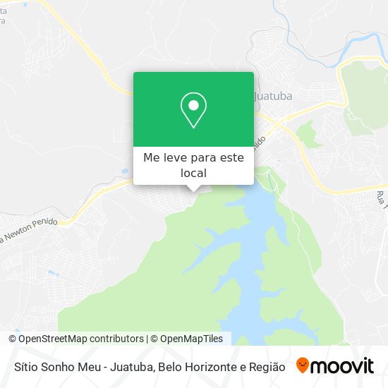 Sítio Sonho Meu - Juatuba mapa