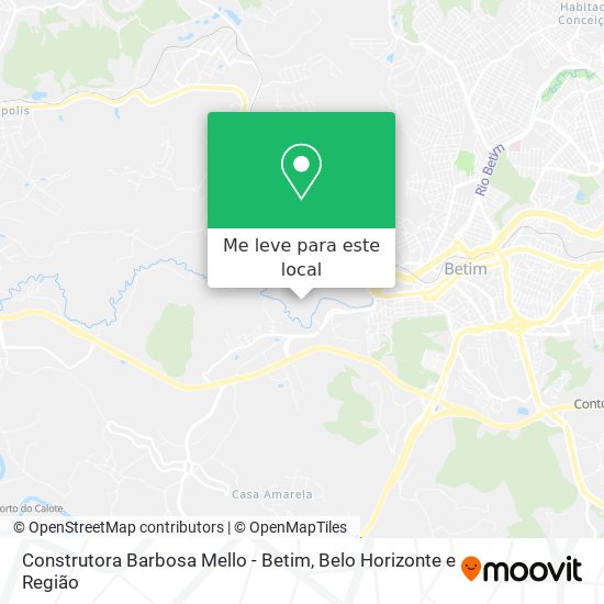 Construtora Barbosa Mello - Betim mapa