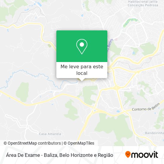 Área De Exame - Baliza mapa