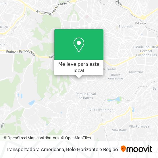 Transportadora Americana mapa