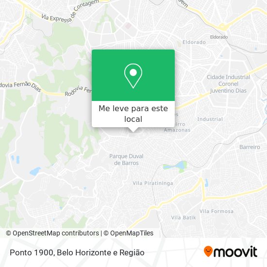 Ponto 1900 mapa