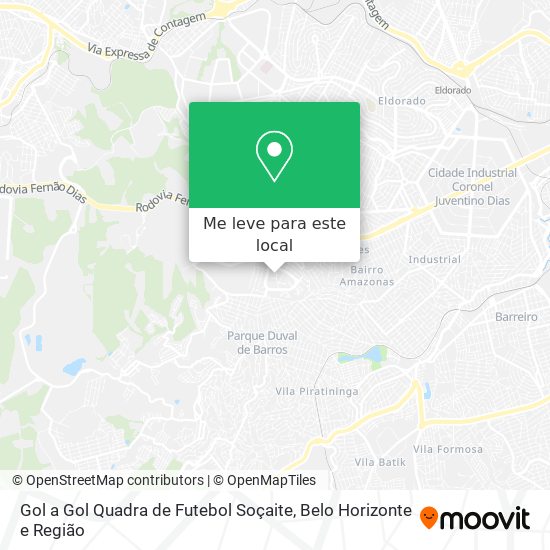 Gol a Gol Quadra de Futebol Soçaite mapa