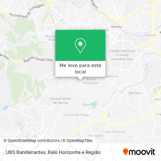 UBS Bandeirantes mapa
