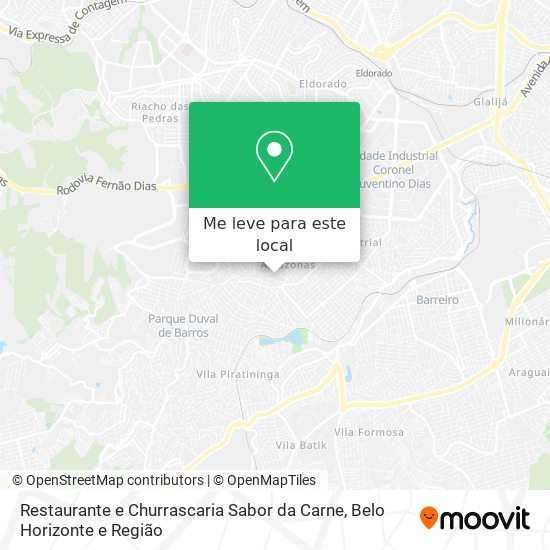 Restaurante e Churrascaria Sabor da Carne mapa