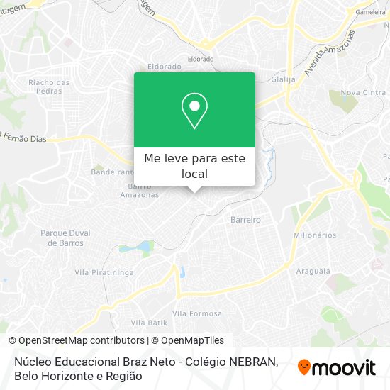 Núcleo Educacional Braz Neto - Colégio NEBRAN mapa