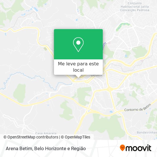 Arena Betim mapa