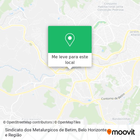 Sindicato dos Metalurgicos de Betim mapa