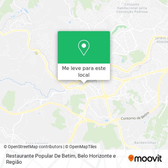Restaurante Popular De Betim mapa