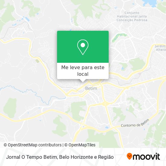 Jornal O Tempo Betim mapa