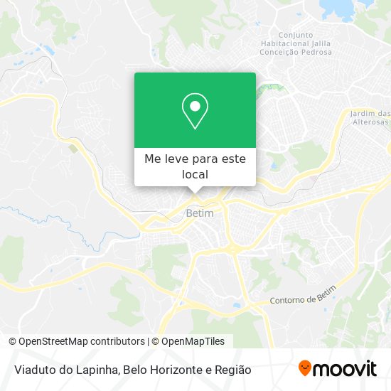 Viaduto do Lapinha mapa