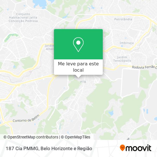 187 Cia PMMG mapa