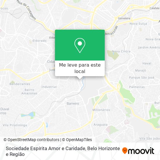 Sociedade Espírita Amor e Caridade mapa