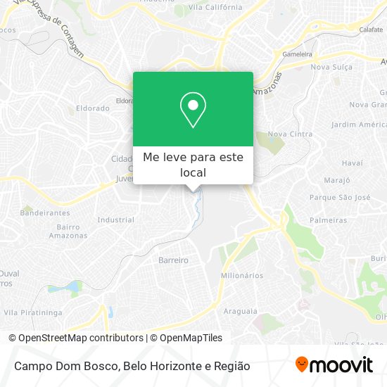 Campo Dom Bosco mapa