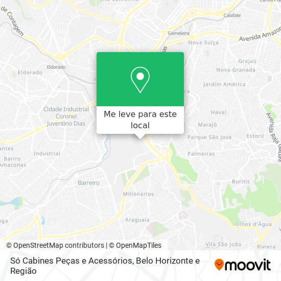 Só Cabines Peças e Acessórios mapa