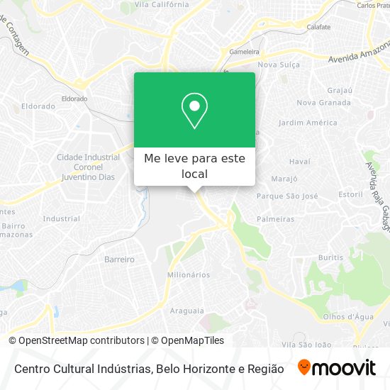 Centro Cultural Indústrias mapa
