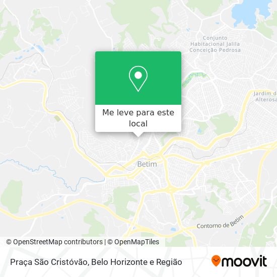 Praça São Cristóvão mapa