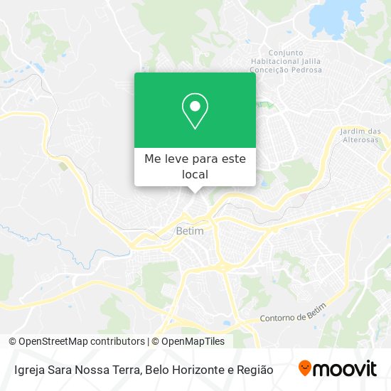 Igreja Sara Nossa Terra mapa