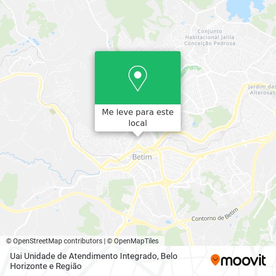 Uai Unidade de Atendimento Integrado mapa