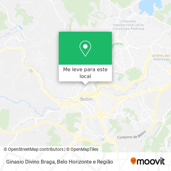 Ginasio Divino Braga mapa