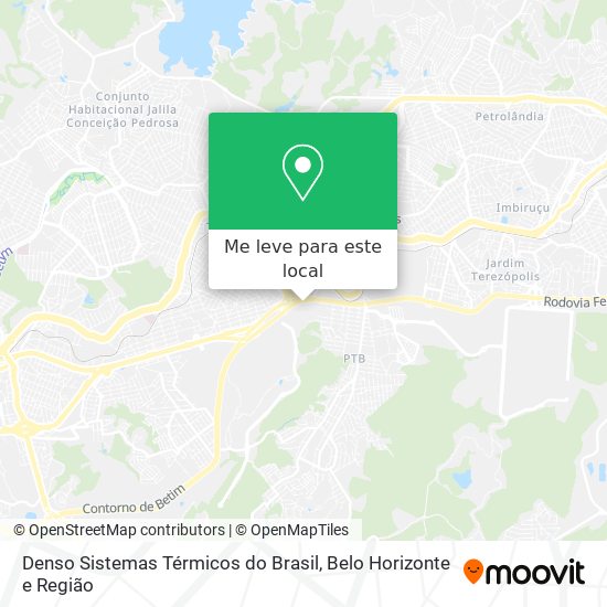 Denso Sistemas Térmicos do Brasil mapa