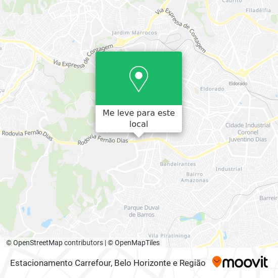 Estacionamento Carrefour mapa