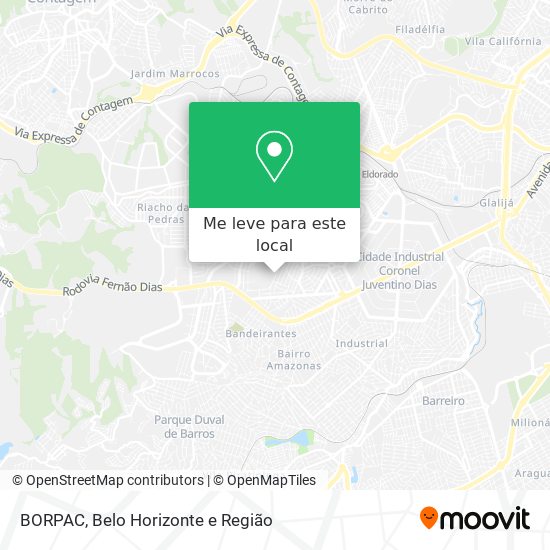 BORPAC mapa