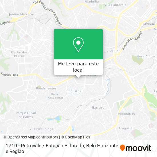 1710 - Petrovale / Estação Eldorado mapa