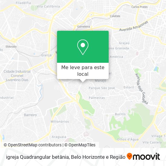 igreja Quadrangular betânia mapa