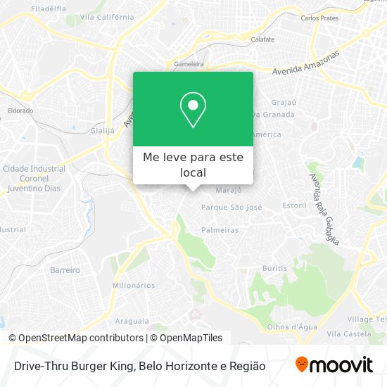 Drive-Thru Burger King mapa