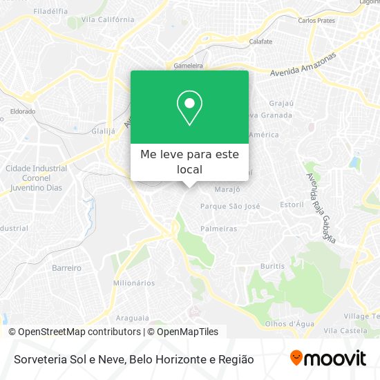 Sorveteria Sol e Neve mapa