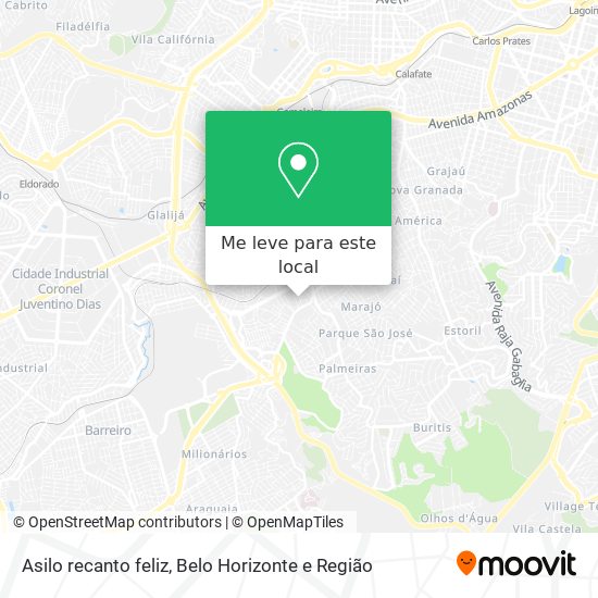 Asilo recanto feliz mapa