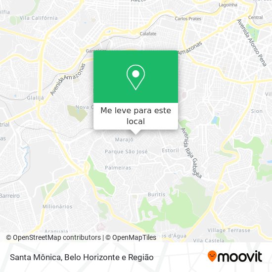Santa Mônica mapa