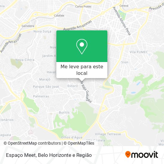 Espaço Meet mapa