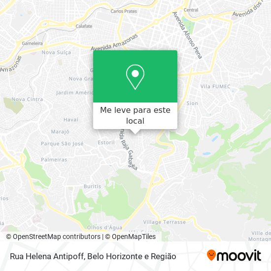 Rua Helena Antipoff mapa
