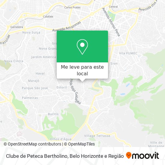 Clube de Peteca Bertholino mapa
