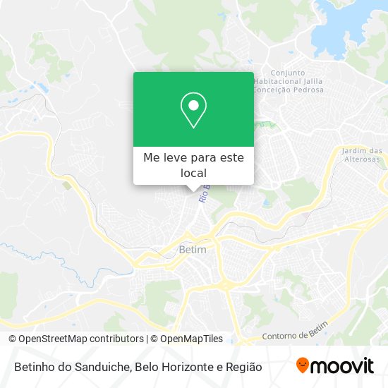 Betinho do Sanduiche mapa