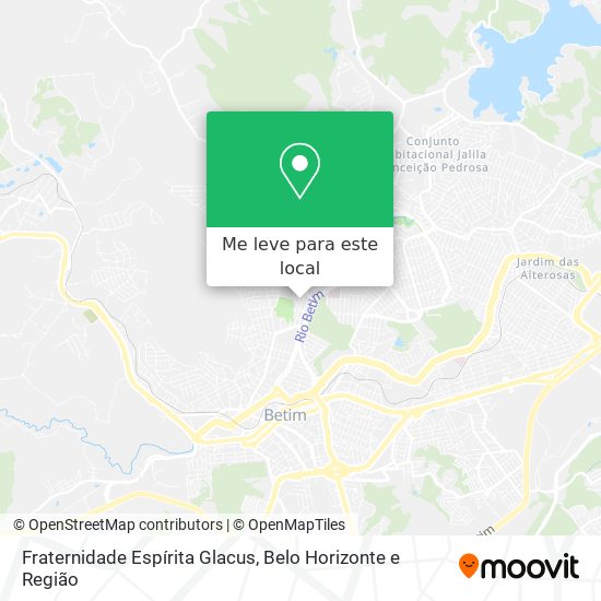 Fraternidade Espírita Glacus mapa