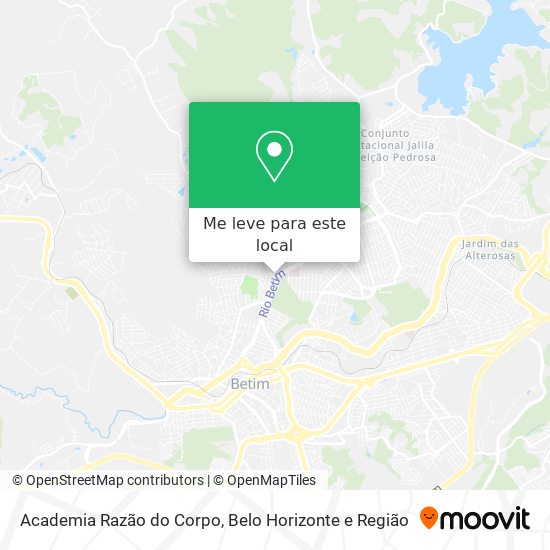 Academia Razão do Corpo mapa