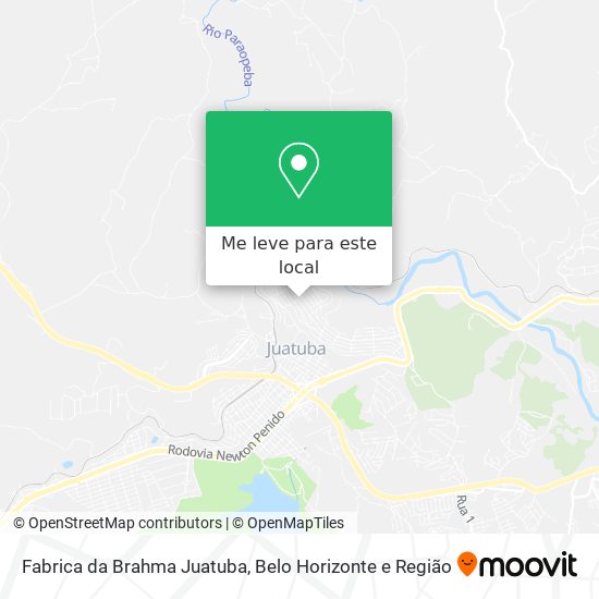 Fabrica da Brahma Juatuba mapa