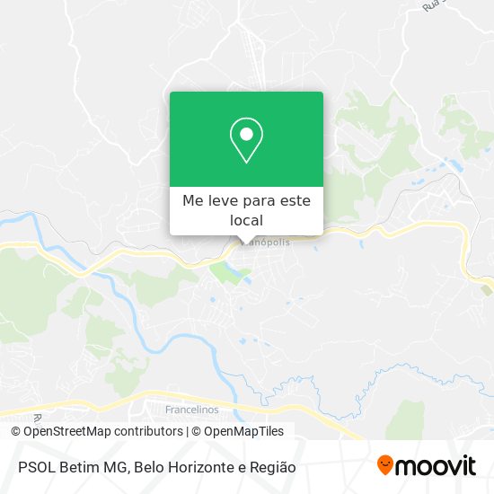 PSOL Betim MG mapa