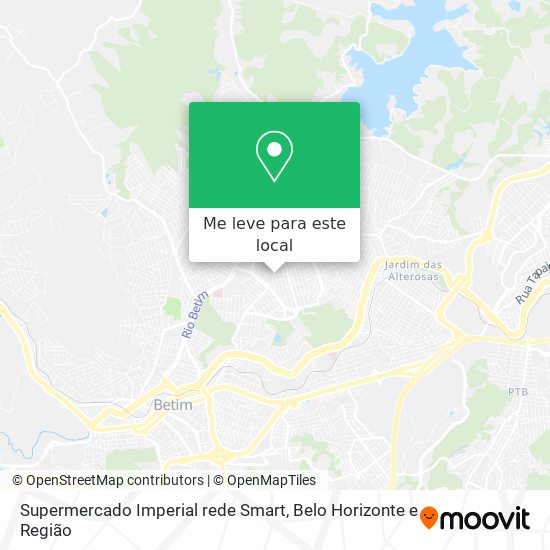 Supermercado Imperial rede Smart mapa