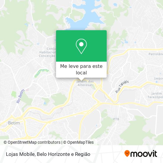 Lojas Mobile mapa