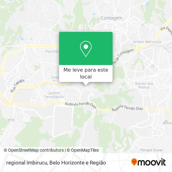 regional imbirucu mapa