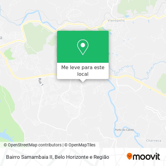 Bairro  Samambaia II mapa