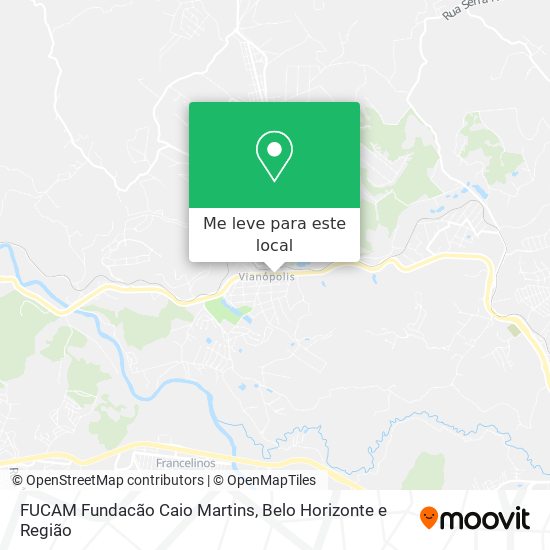 FUCAM Fundacão Caio Martins mapa