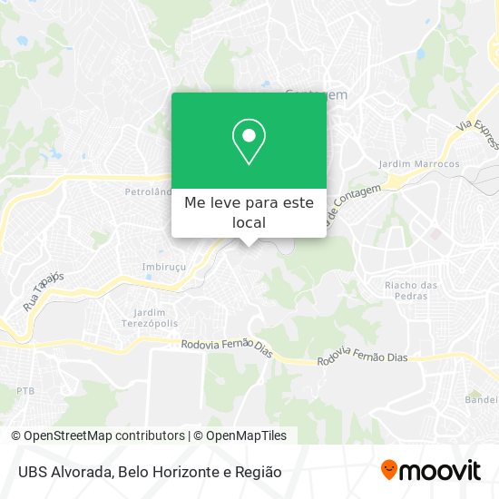 UBS Alvorada mapa