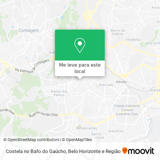 Costela no Bafo do Gaúcho mapa