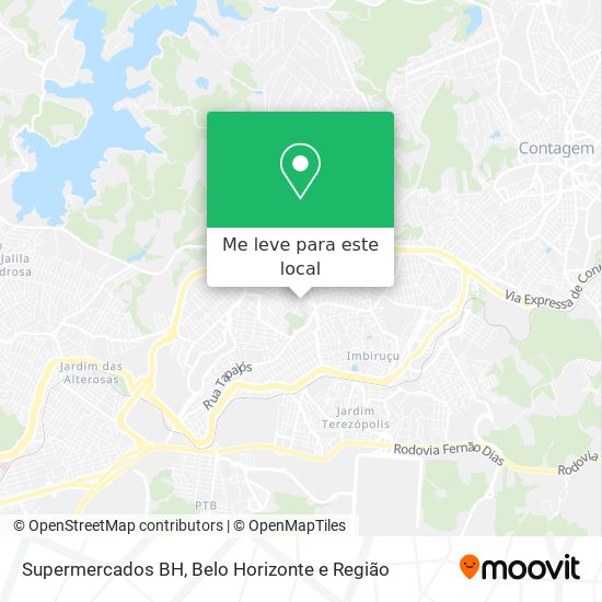 Supermercados BH mapa